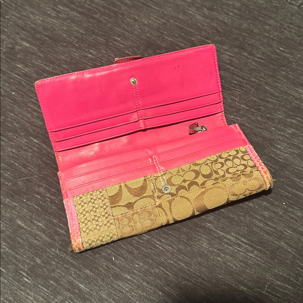 Authentic Coach Patchwork Shoulder Bag & Large Wa… - image 3